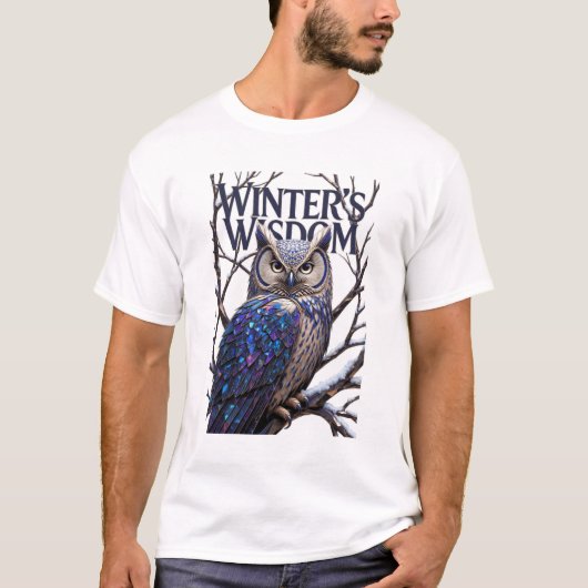 Crystalized Forest Owl T-Shirt, Premium  Tシャツ (正面)