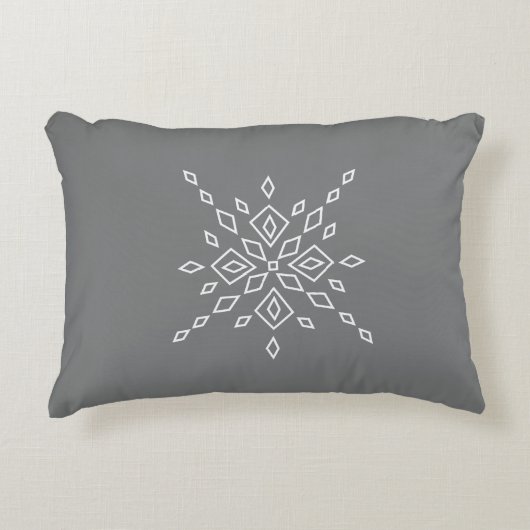 Crystalized Snowflake アクセントクッション (正面)