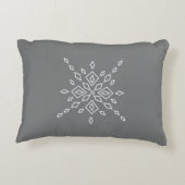 Crystalized Snowflake アクセントクッション (裏面)