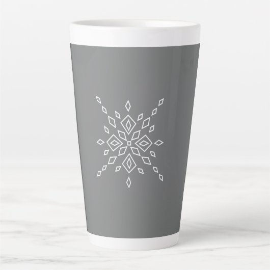Crystalized Snowflake カフェラテマグ (正面)