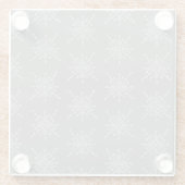 Crystalized Snowflake ガラスコースター (裏面)