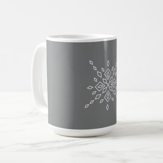 Crystalized Snowflake コーヒーマグカップ (正面左)