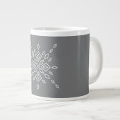 Crystalized Snowflake ジャンボコーヒーマグカップ (正面右)