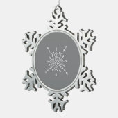 Crystalized Snowflake スノーフレークピューターオーナメント (右)
