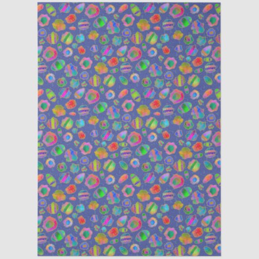 Crystalline Riverbed Winter Blue 薄葉紙 (正面)