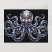 Crystalline Steampunk Octopus ポストカード (正面)