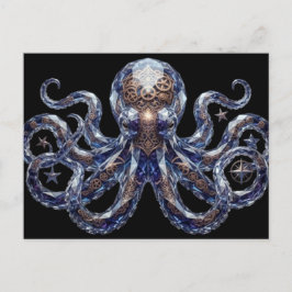 Crystalline Steampunk Octopus ポストカード