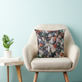 Crystals and Gemstones Energy Throw Pillow クッション