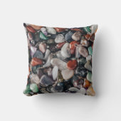 Crystals and Gemstones Energy Throw Pillow クッション (正面)