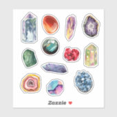 Crystals Healing Stones Sticker Set シール (シート)