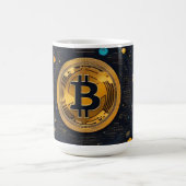Crytpo - Bitcoinシャツ – Moon time AI コーヒーマグカップ (中央)