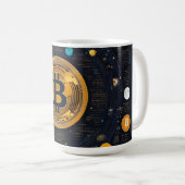 Crytpo - Bitcoinシャツ – Moon time AI コーヒーマグカップ (正面右)