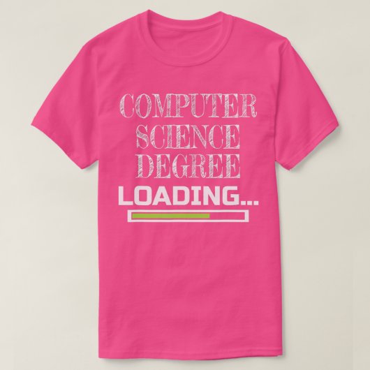CSスクールを搭載したコンピュータ科学専攻の学位 Tシャツ (デザイン正面)