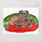 cs水彩80色絵を描クリスマス ポストカード (正面)