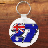 CS27フラグ キーホルダー (正面)