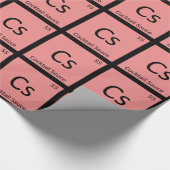 Cs - カクテルソース 化学元素周期表 ラッピングペーパー (角)