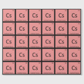 Cs - カクテルソース 化学元素周期表 ラッピングペーパー (フラット)