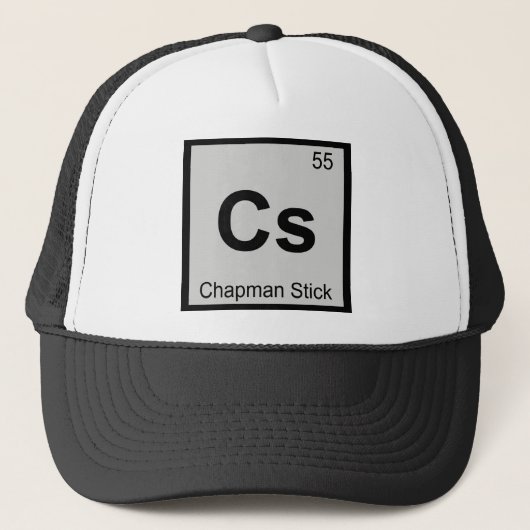 Cs - チャップマン・スティック 音楽の化学 周期表 キャップ (正面)