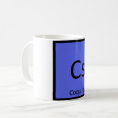 Cs - ホタテの化学元素記号 コーヒーマグカップ (正面左)