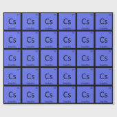 Cs - ホタテの化学元素記号 ラッピングペーパー (フラット)