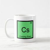 Cs - 来Soon Chemistry Elementシンボルティー コーヒーマグカップ (左)