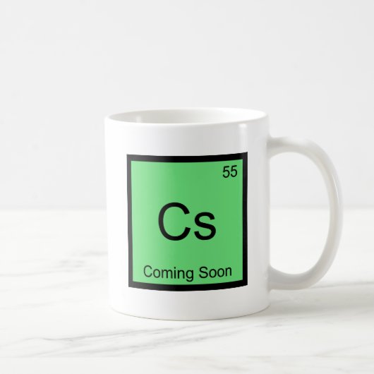 Cs - 来Soon Chemistry Elementシンボルティー コーヒーマグカップ (右)