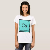 Cs - 盗塁の化学元素記号Tシャツ Tシャツ (正面フル)