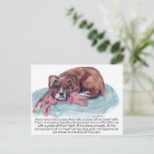 cs.82水の色の絵画アップと癒しの損失 ポストカード (スタンド正面)