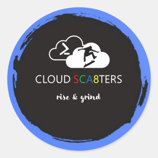 CSCA8ステッカー ラウンドシール (正面)