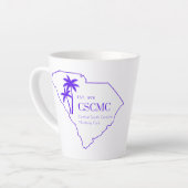 CSCMCパープルロゴマグ カフェラテマグ (左アングル)