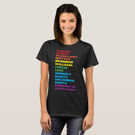 CSD LGBTQIAパレード受け入れ同盟国の旗の愛誇りを持った Tシャツ (正面フル)