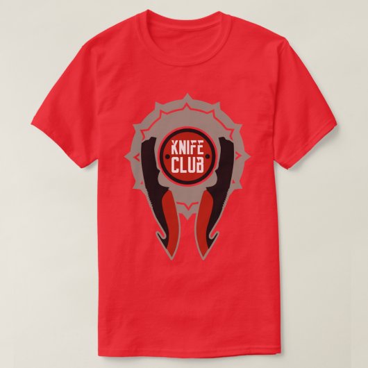 CSGOナイフクラブガットナイフ Tシャツ (デザイン正面)