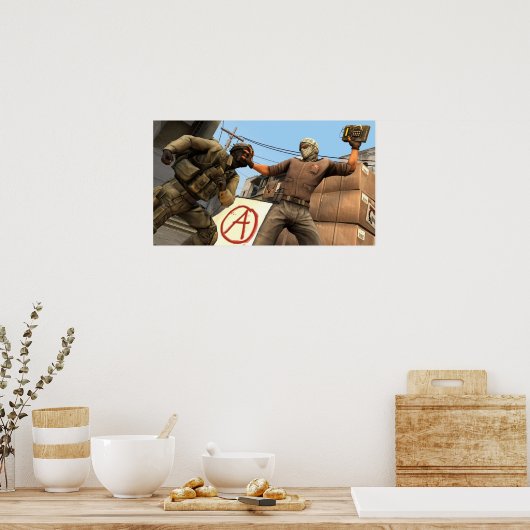 Csgo CTとT ポスター (キッチン)