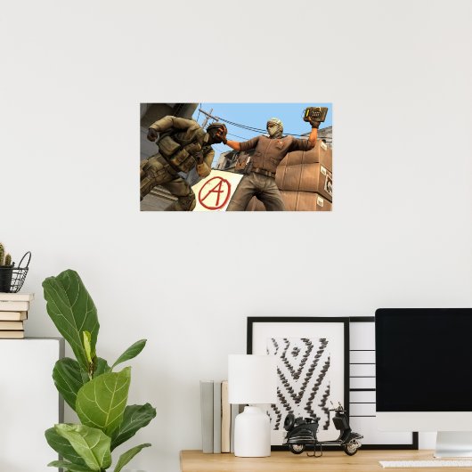 Csgo CTとT ポスター (ホームオフィス)