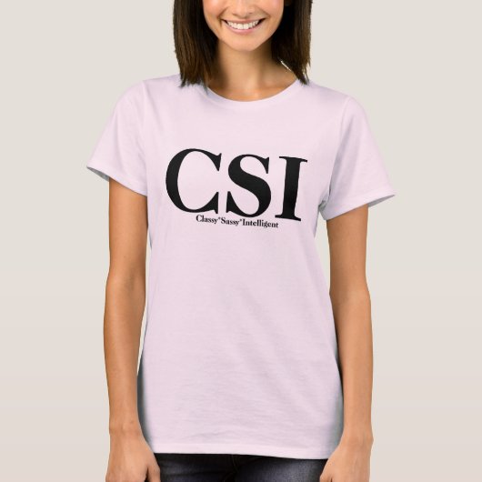 CSIのTシャツおよびギフト Tシャツ (正面)