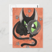 CSIオニキス猫 ポストカード (正面/裏面)
