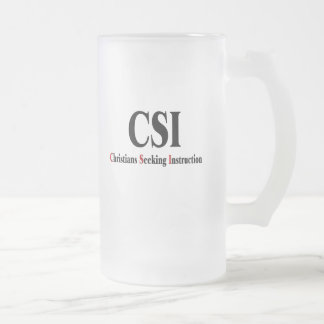 CSIクリスチャン フロストグラスビールジョッキ