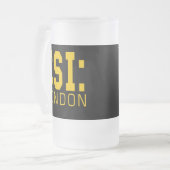 CSIロンドンプロダクト フロストグラスビールジョッキ (正面左)