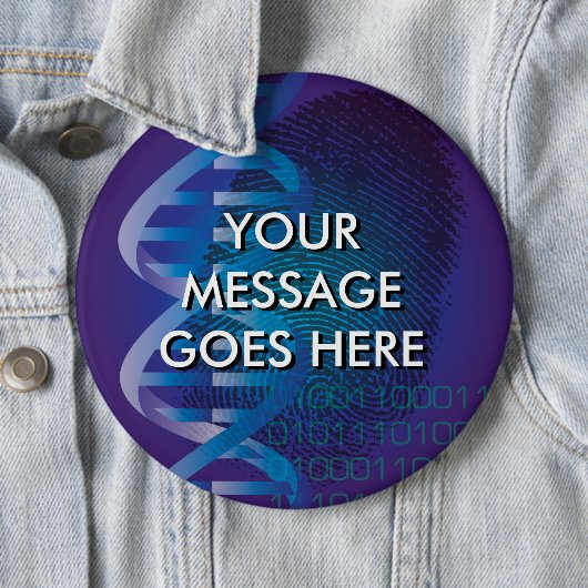 CSI パーソナライズされた DNA指紋 缶バッジ (インサイチュ)