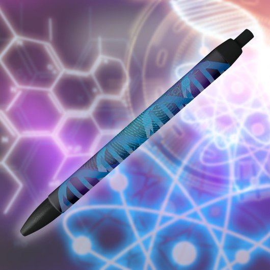 CSI DNA指紋現代科学パターン 黒ボールペン