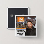 CSK NYC市長2021の投票 缶バッジ (正面&裏面)