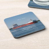 CSL St. Laurentセットの6懸命プラスチック製コースター コースター (左側)