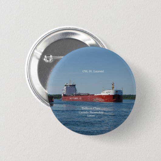 CSL St. Laurentボタン 缶バッジ (正面&裏面)