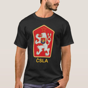 ČSLA -チェコスロバキアの人民軍の紋章のタンクトップ Tシャツ