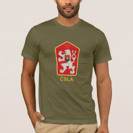 ČSLA -チェコスロバキアの人民軍の紋章のTシャツ Tシャツ