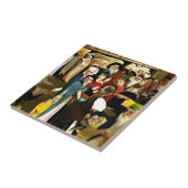 Csontvary – エルサレムの嘆きの壁で タイル (側面)