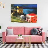 Csontvary - Full Moon in Taormina (詳細) キャンバスプリント (インサイチュ (リビング))