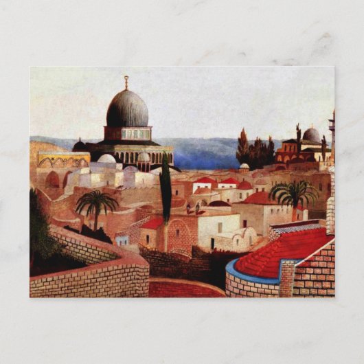 Csontvary - View of the Dead Sea from Temple Squar ポストカード (正面)