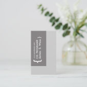 CSSのコンピュータ・プログラマーのデザイン 名刺 (スタンド正面)