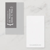 CSSのコンピュータ・プログラマーのデザイン 名刺 (正面/裏面)